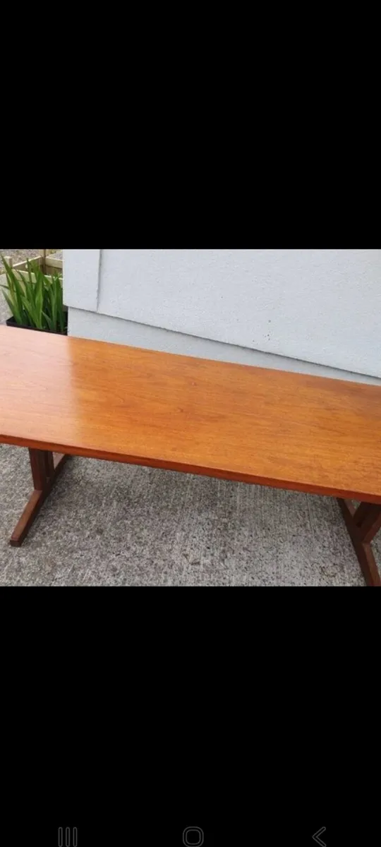 mid century teak coffee table - Image 1