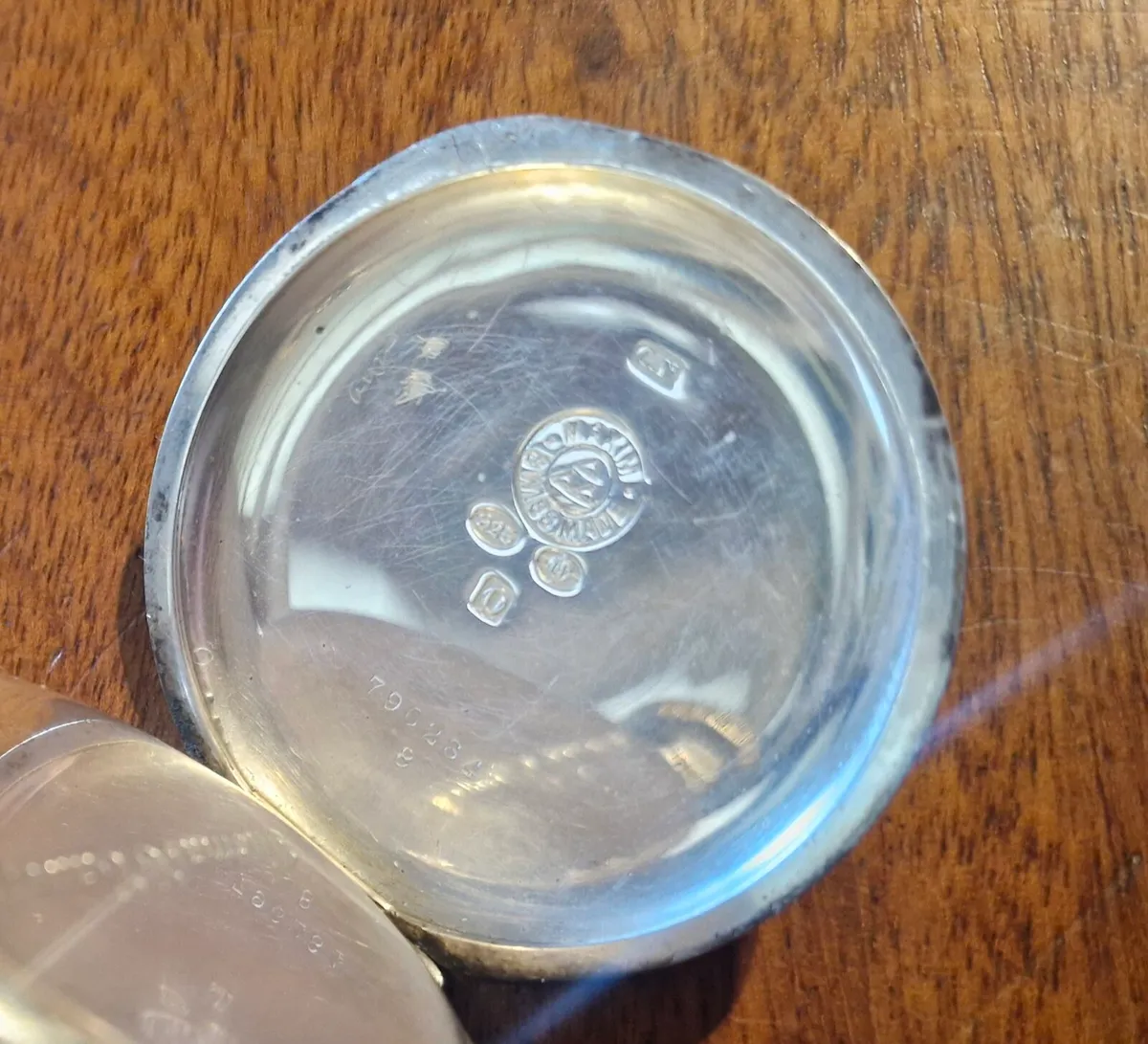 Swiss Sterling Silver Pocket Watch - Image 3