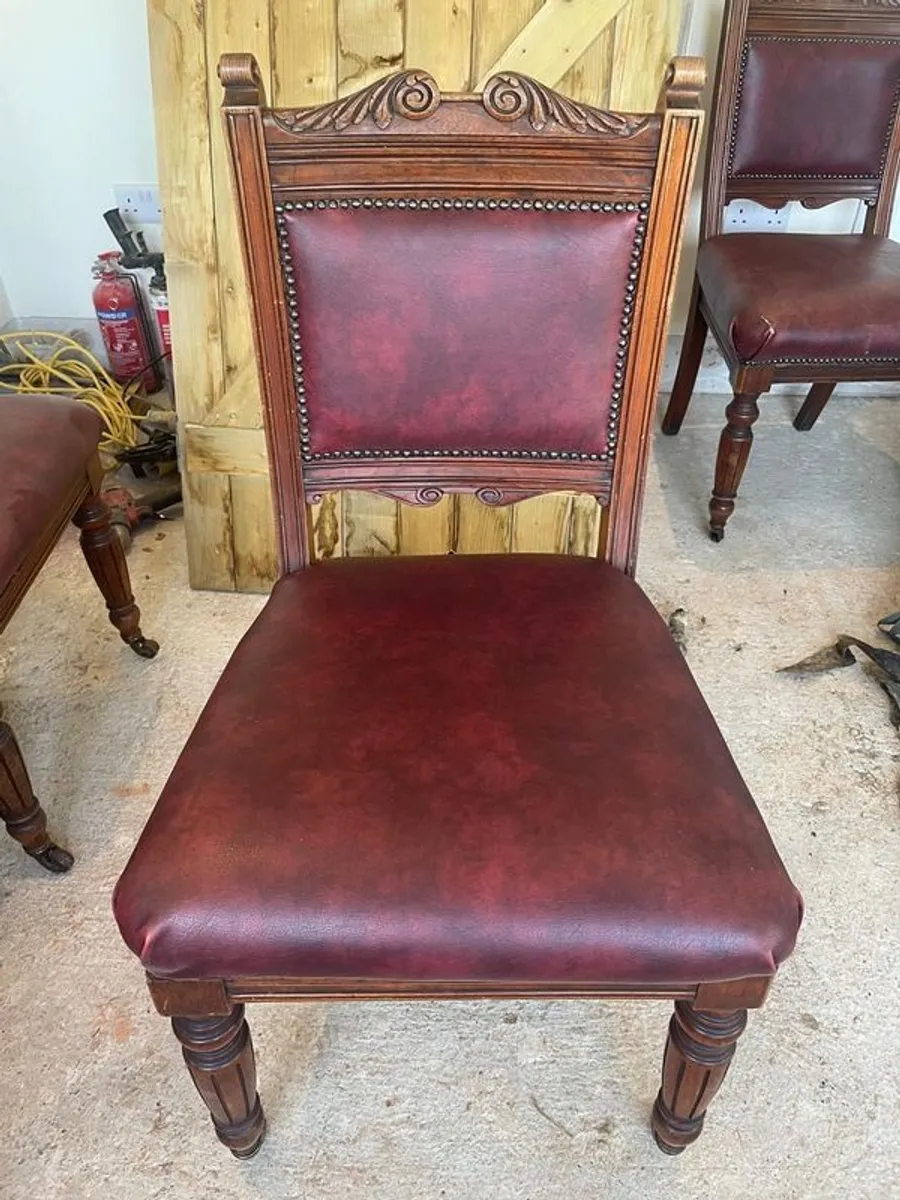 6 Mahogany Dinning Room Chairs - Image 1