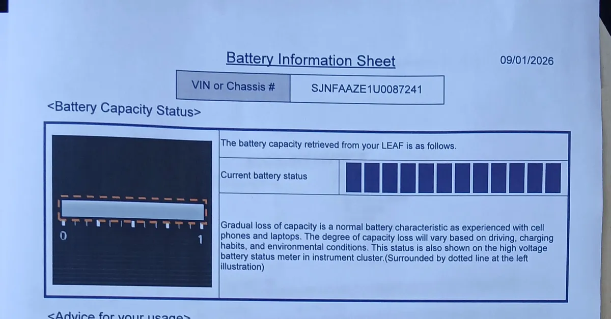 Nissan Leaf EV AUTO 2020 SV - COLD PACK - Image 2