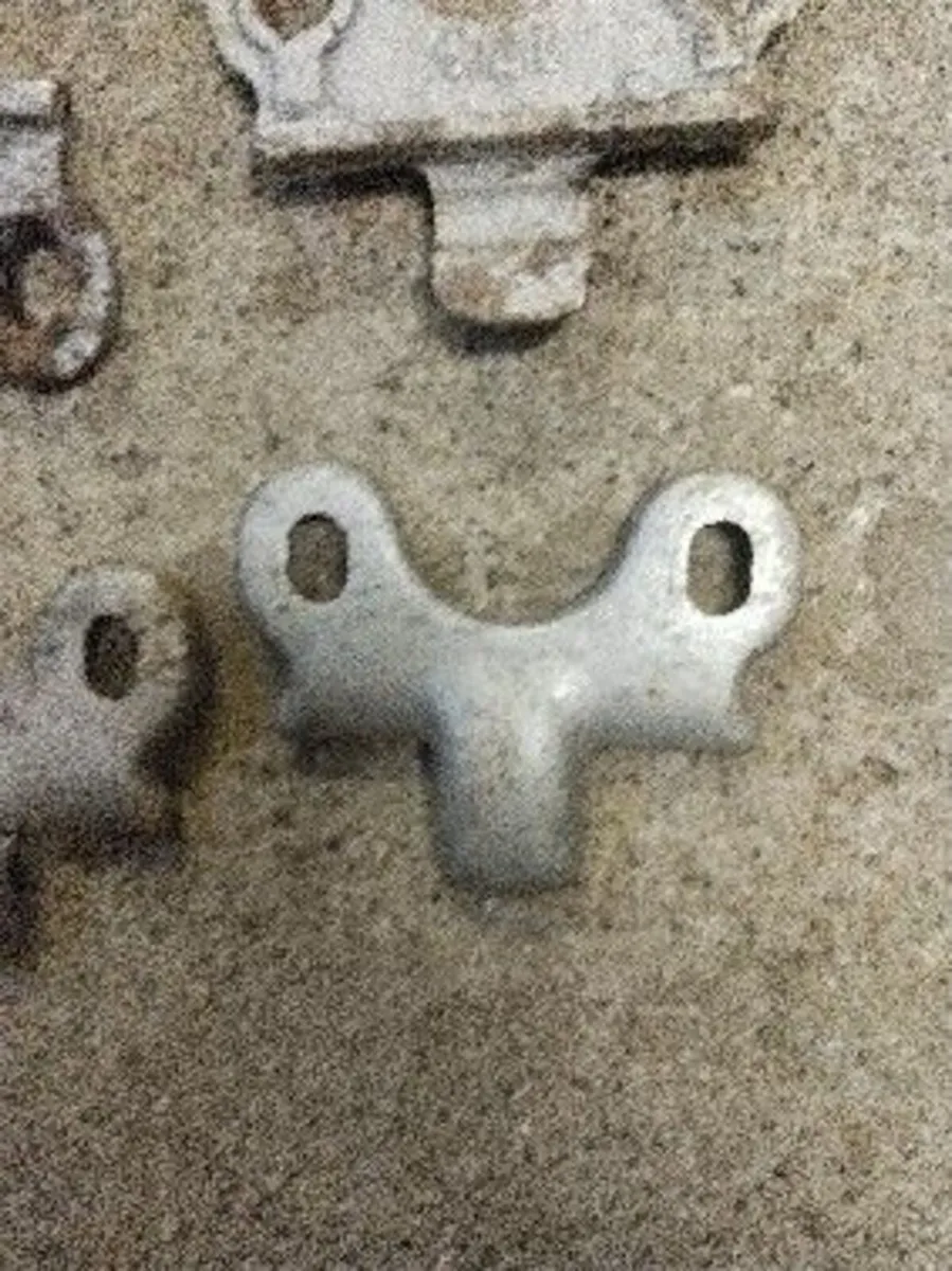 12. Vintage sickle mower hold down clips - Image 4