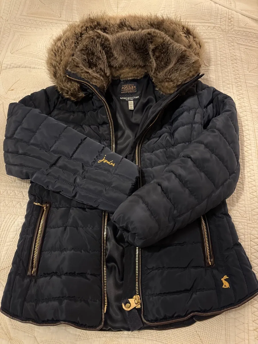 Joules Jacket with hoodie 7-8 year - Image 2