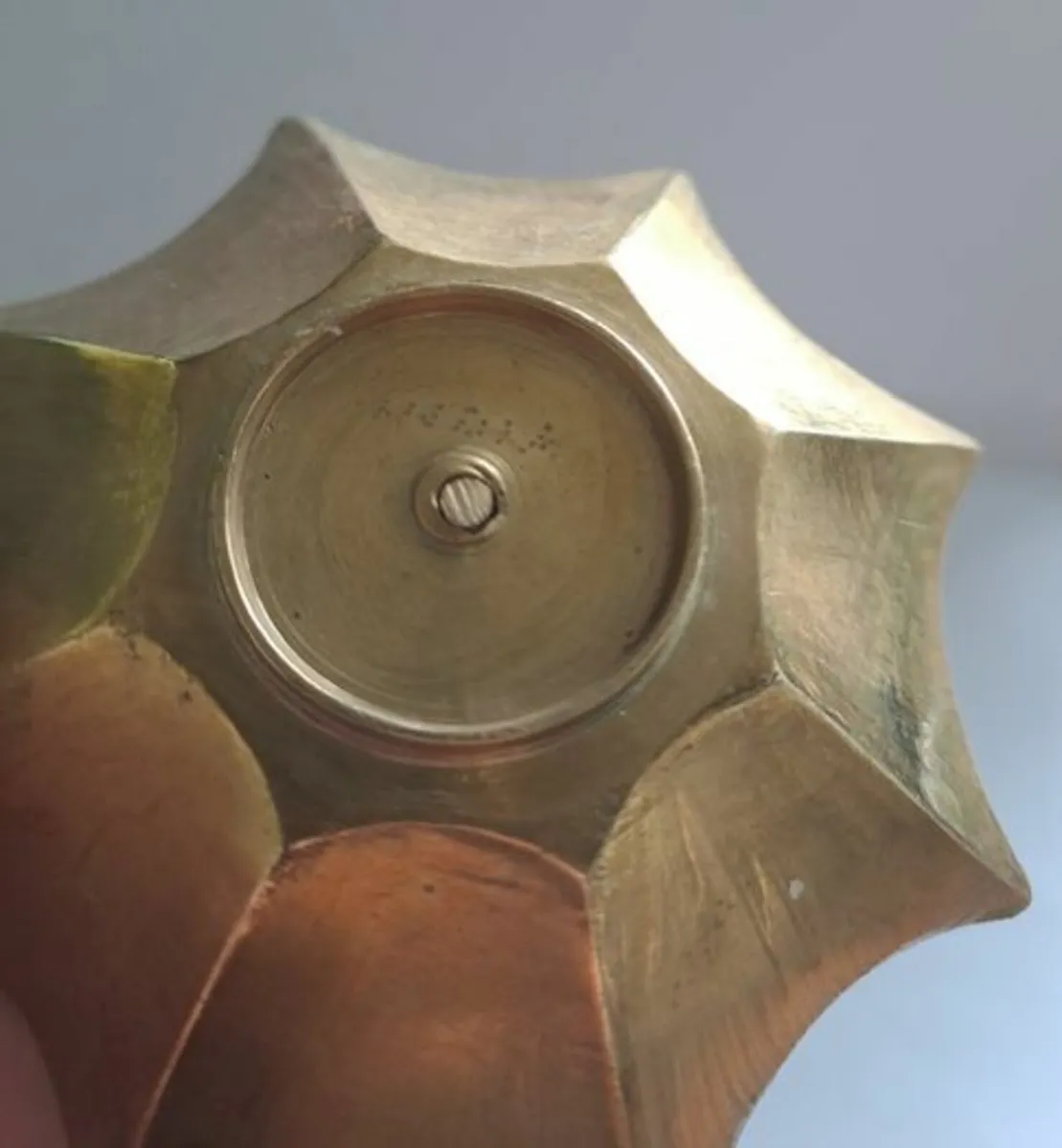 Vintage Brass etched umbrella dish - Image 4