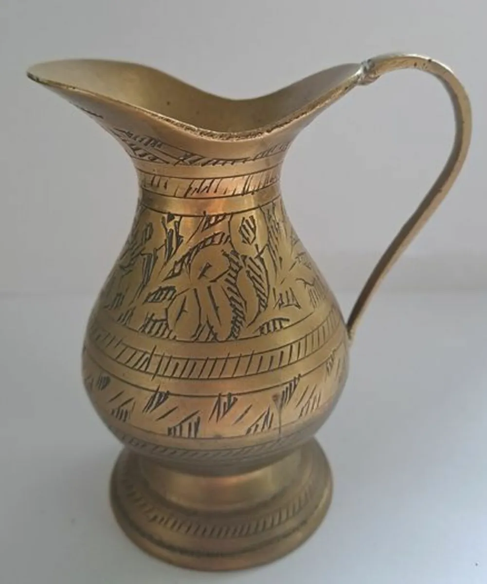Vintage Brass Indian pitcher - Image 1