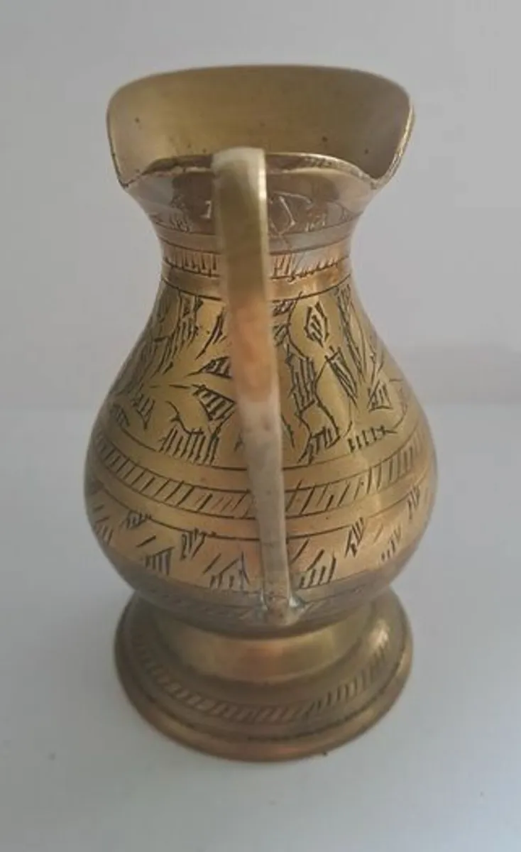Vintage Brass Indian pitcher - Image 2