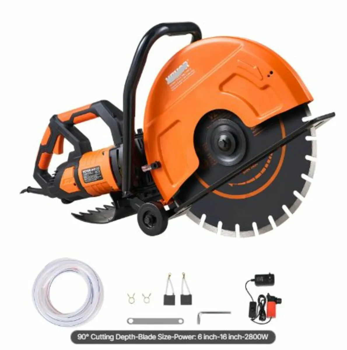16"/40.6cm Electric Concrete Saw Wet/Dry Saw Cutte - Image 1
