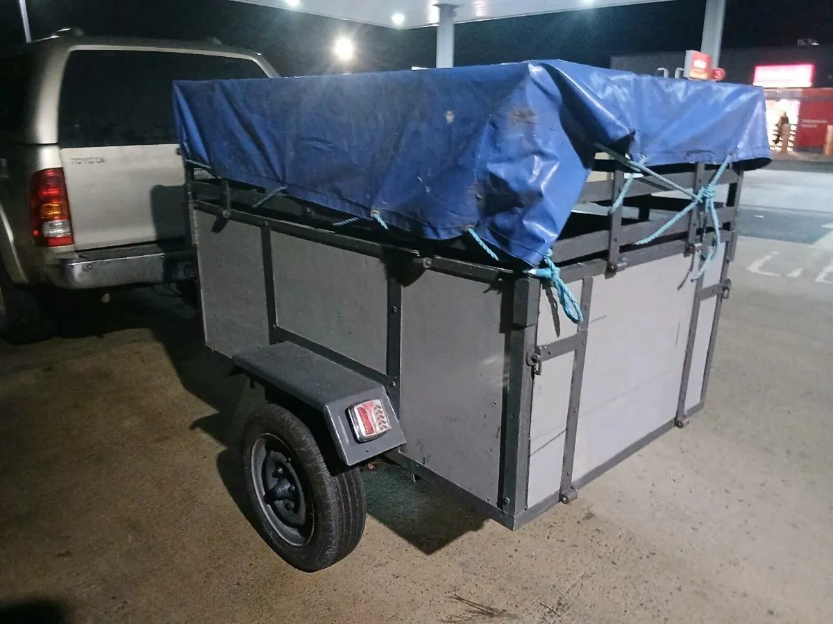 Car trailer fold down side and Canopy ramps - Image 4