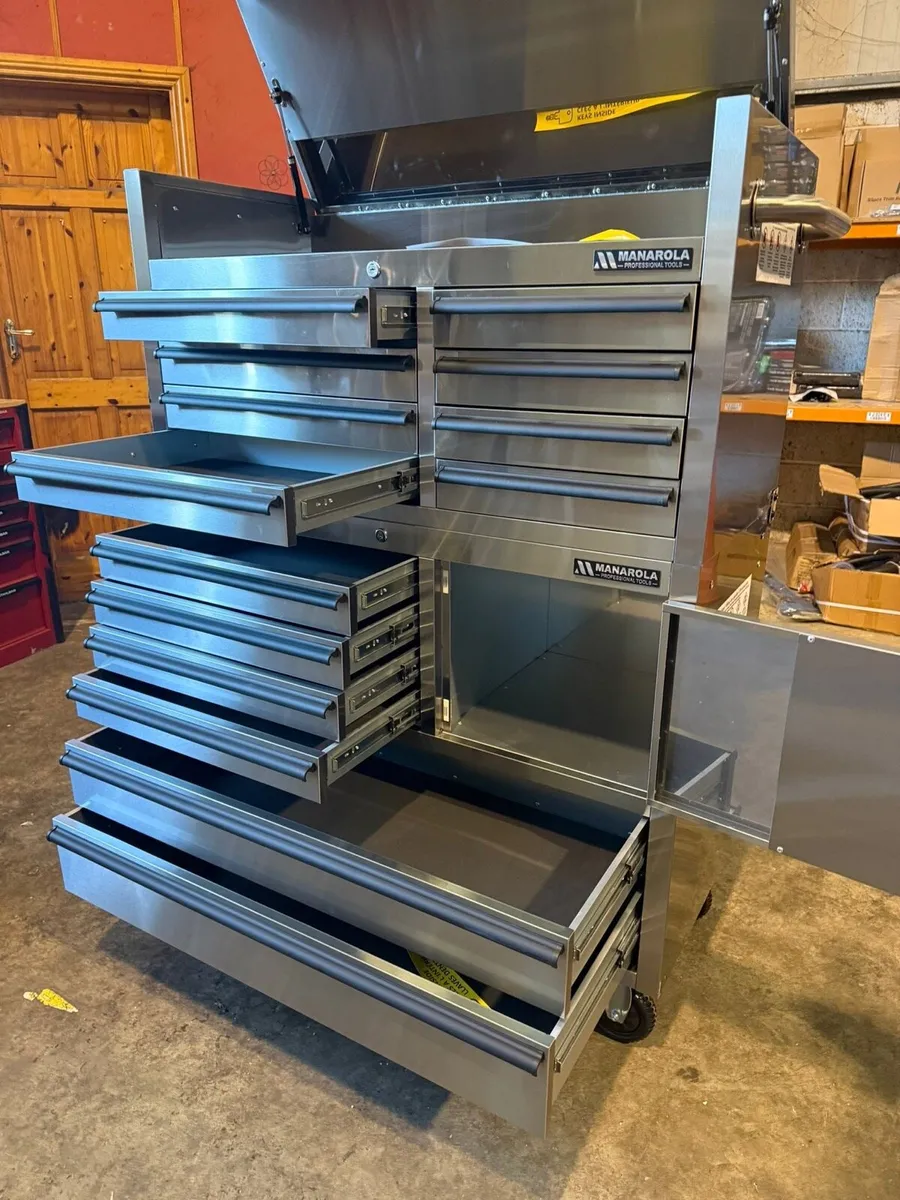 MANAROLA STAINLESS STEEL XXL TOOL CHEST - Image 1