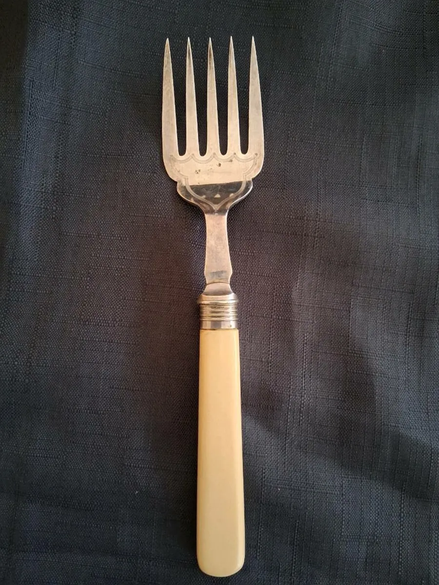 Silver Plated Fish Fork - Image 1