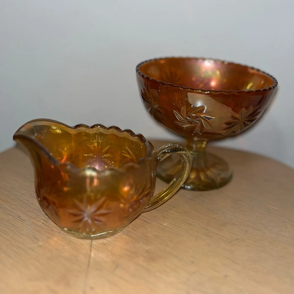 1930’s carnival glass set - Image 1
