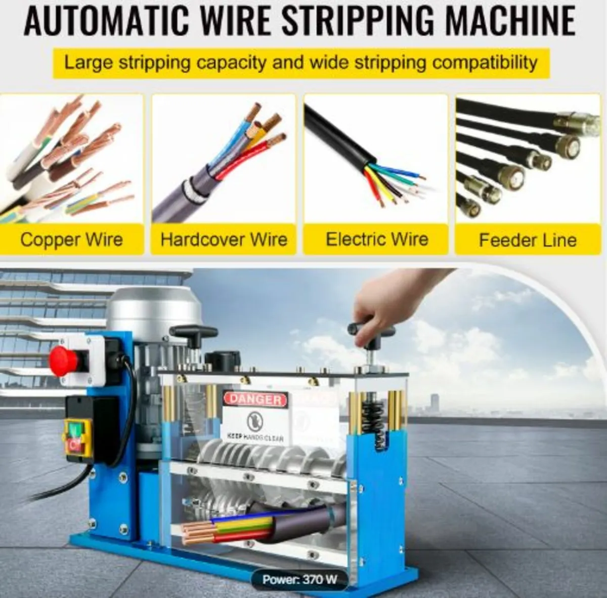 Electric Wire Stripping Machine1.5-38mm Automatic - Image 2