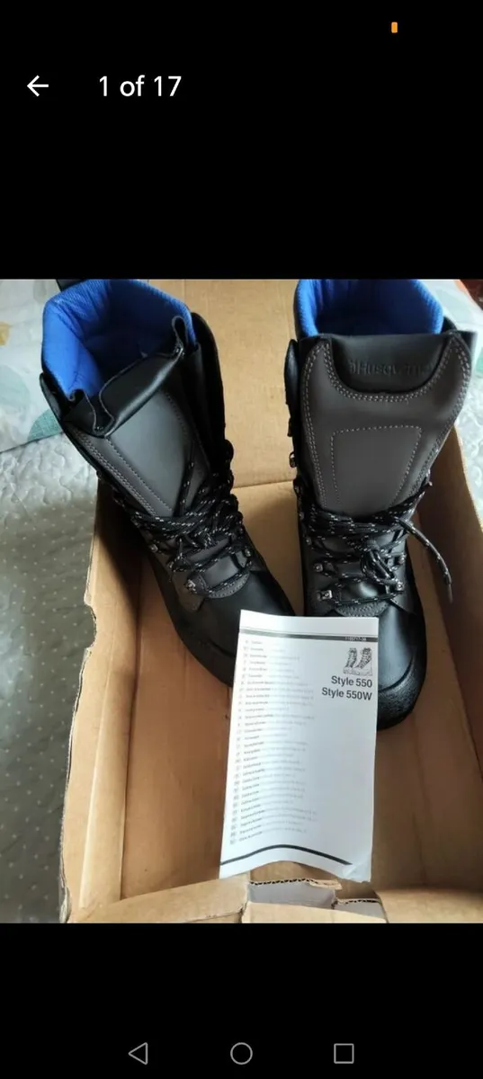 Chainsaw Safety Boots Class 1 size 8 - Image 1
