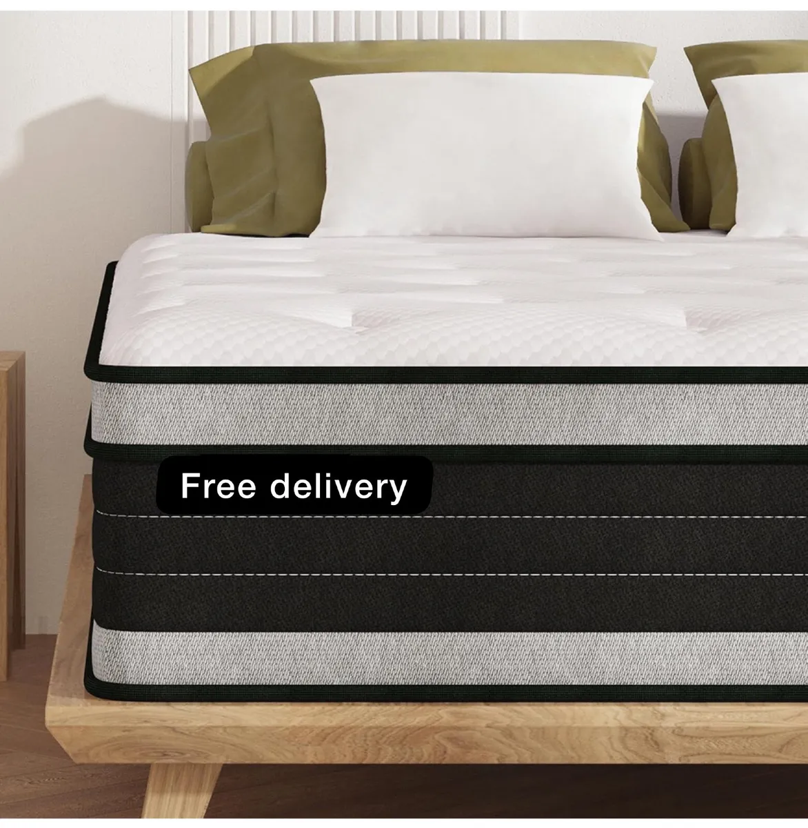 Double Mattresses 4FT6, 10.3 Inch Medium Firm Doub - Image 1
