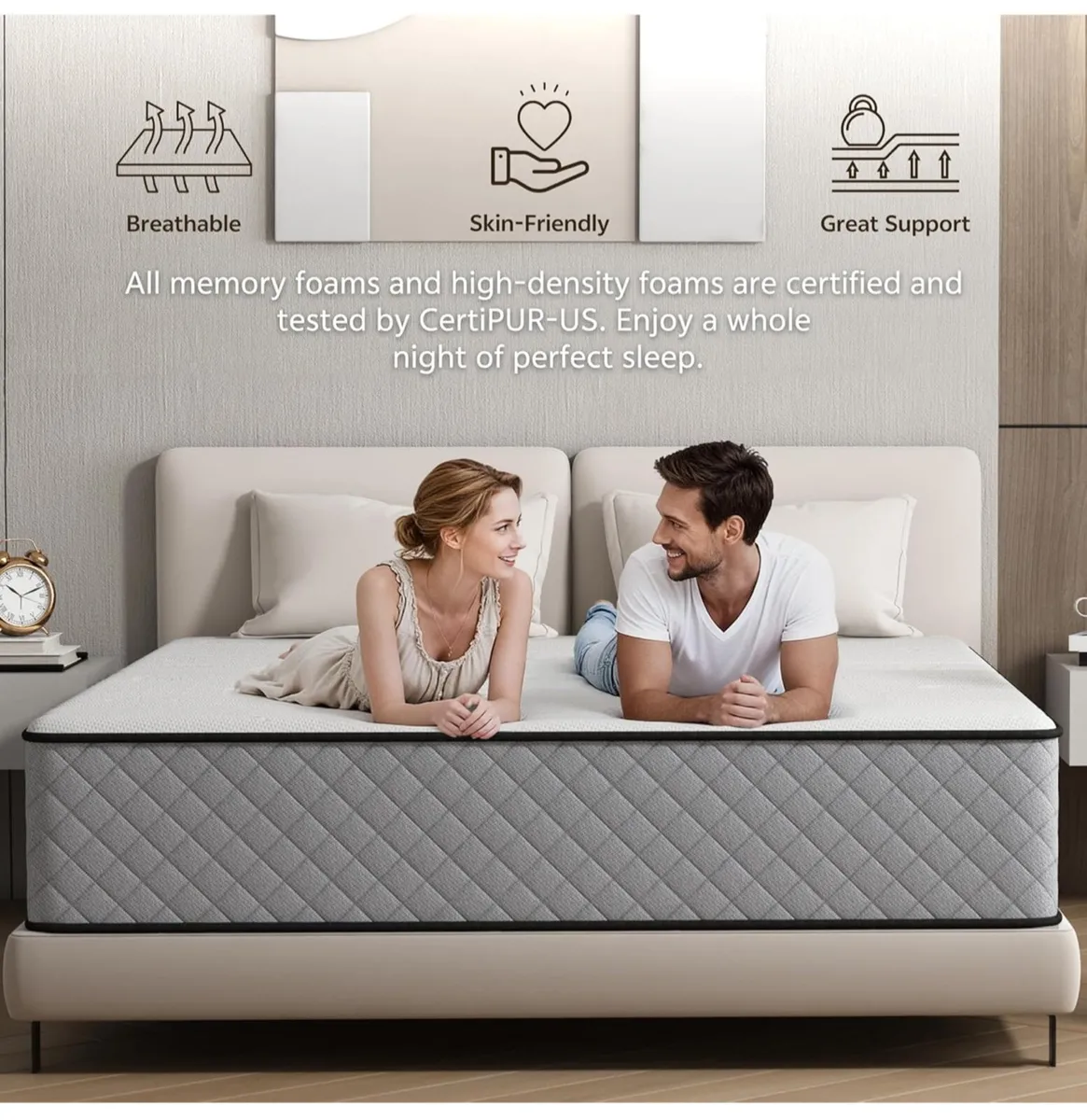 25CM Double Mattresses with Innerspring Hybrid Mem - Image 4