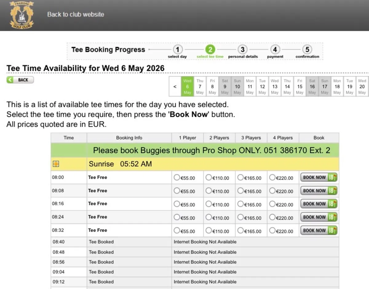Golf Voucher 4Ball Tramore Golf Club - Image 3