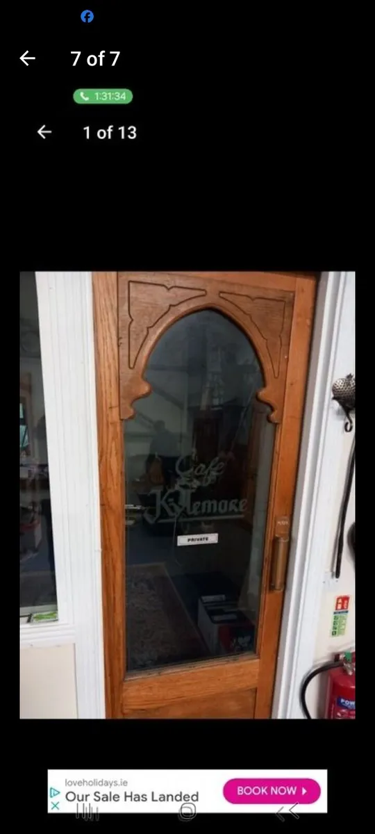 original kylemore cafe tiger oak doors 7.5ft - Image 2