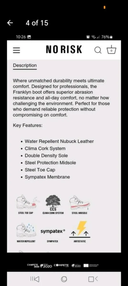 No Risk Franklin Safety Boots - Image 4