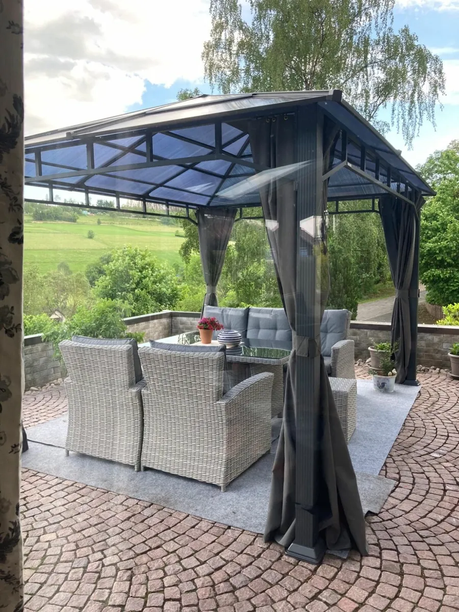 4x4 m hardtop garden pavilion ...Free Delivery - Image 1