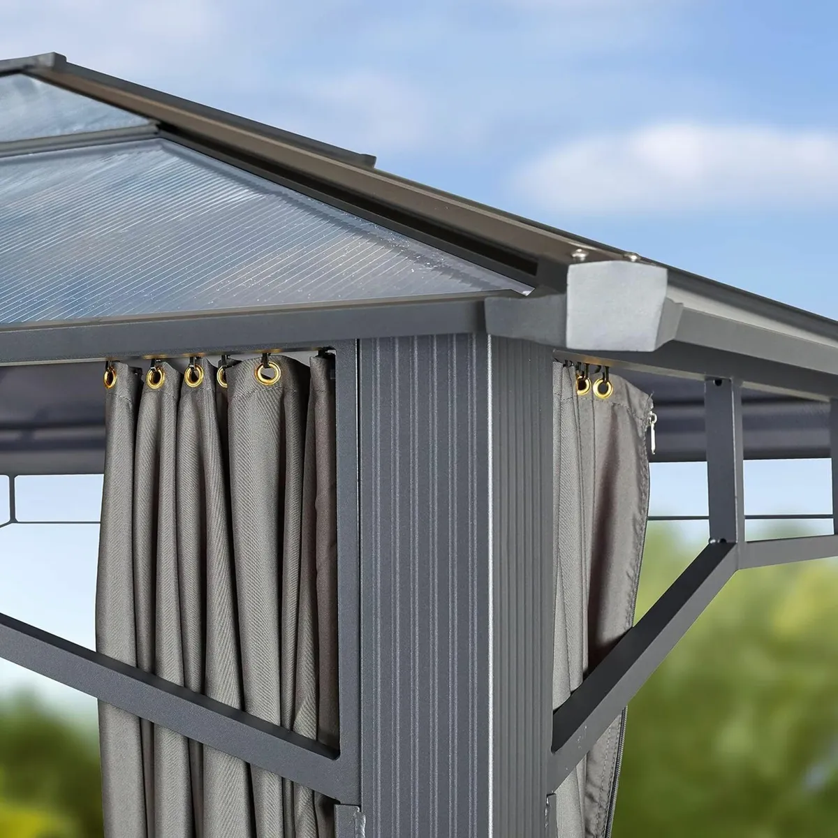 4x4 m hardtop garden pavilion ...Free Delivery - Image 3