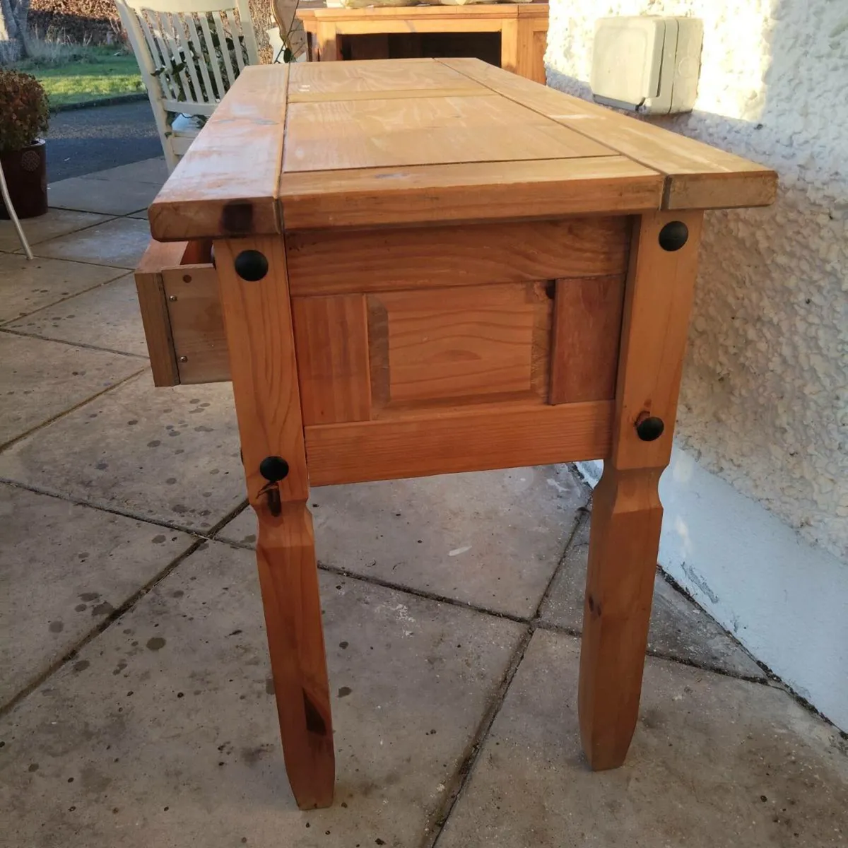 Pine Console Table/study desk - Image 2