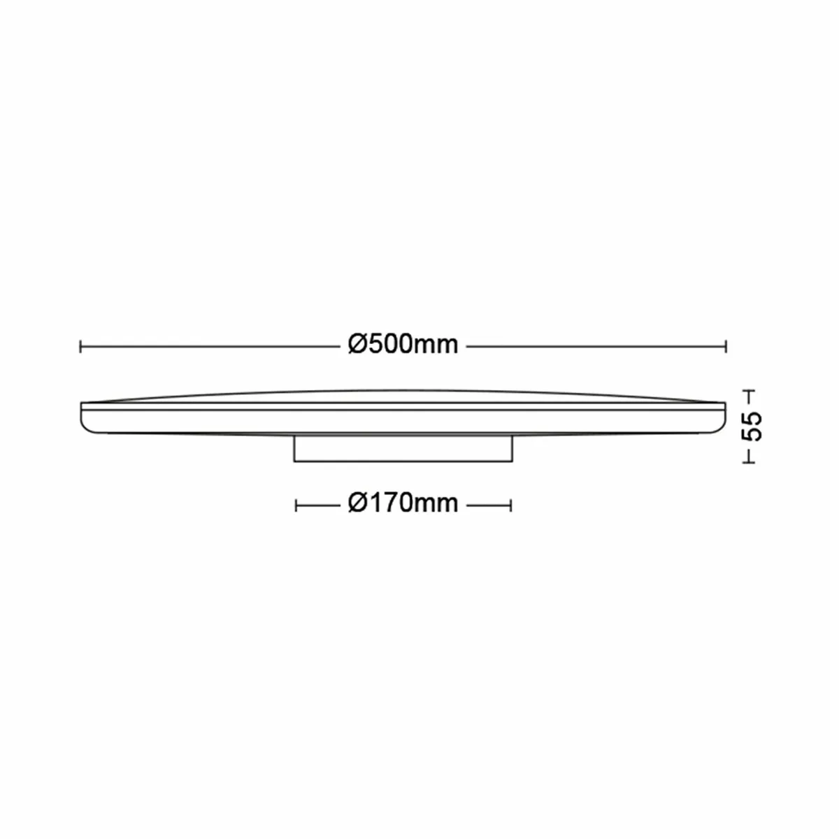 LED Superslim Linear Ceiling Light 36W 4000K Cool - Image 3