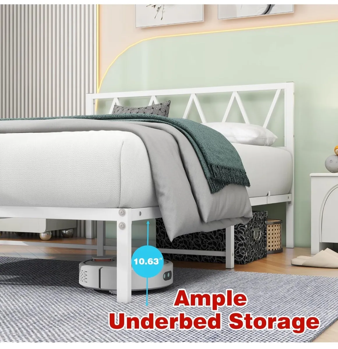 Double Bed Frame with Storage - Image 4