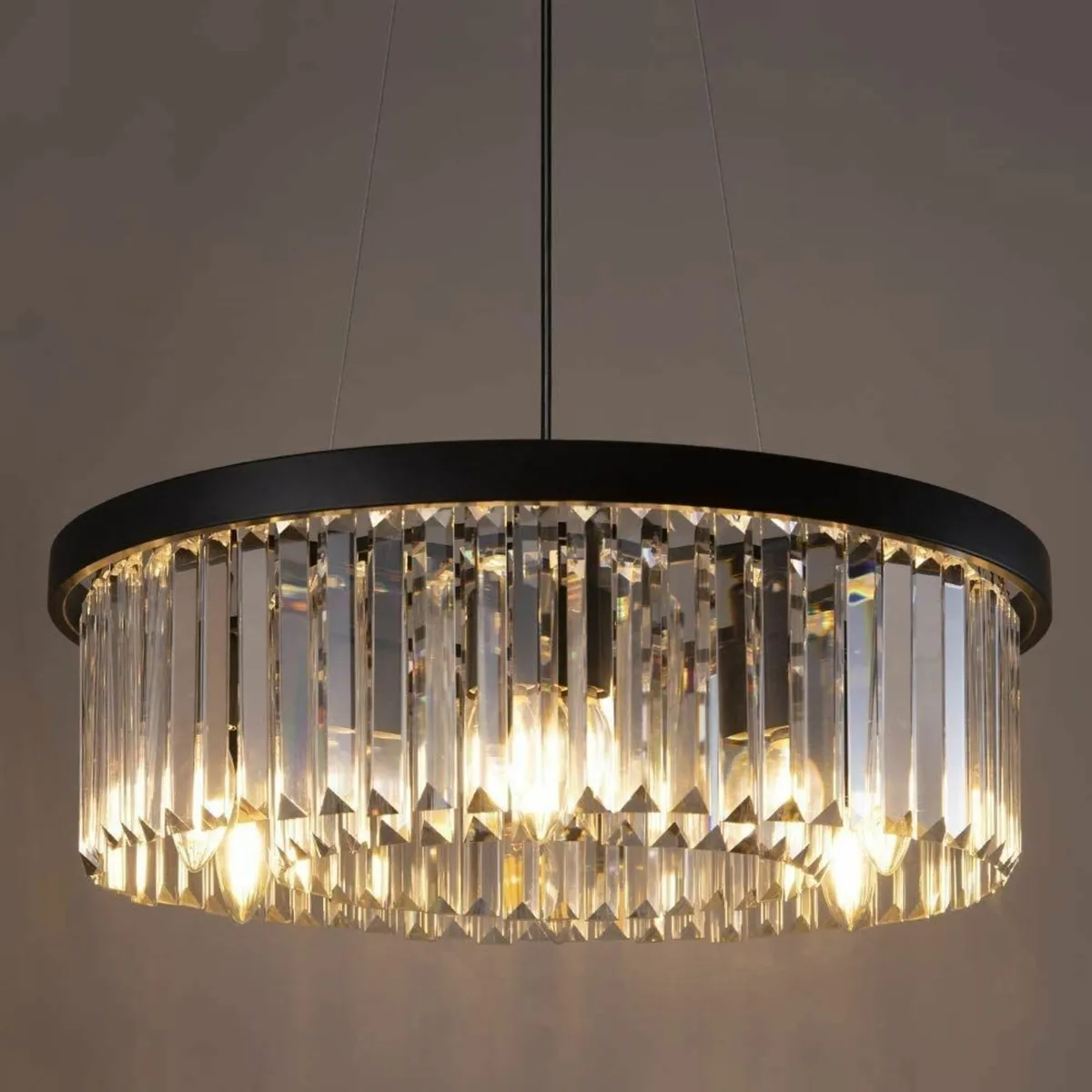 Crystal Chandelier for Foyer Dining Room 6 Lights - Image 1