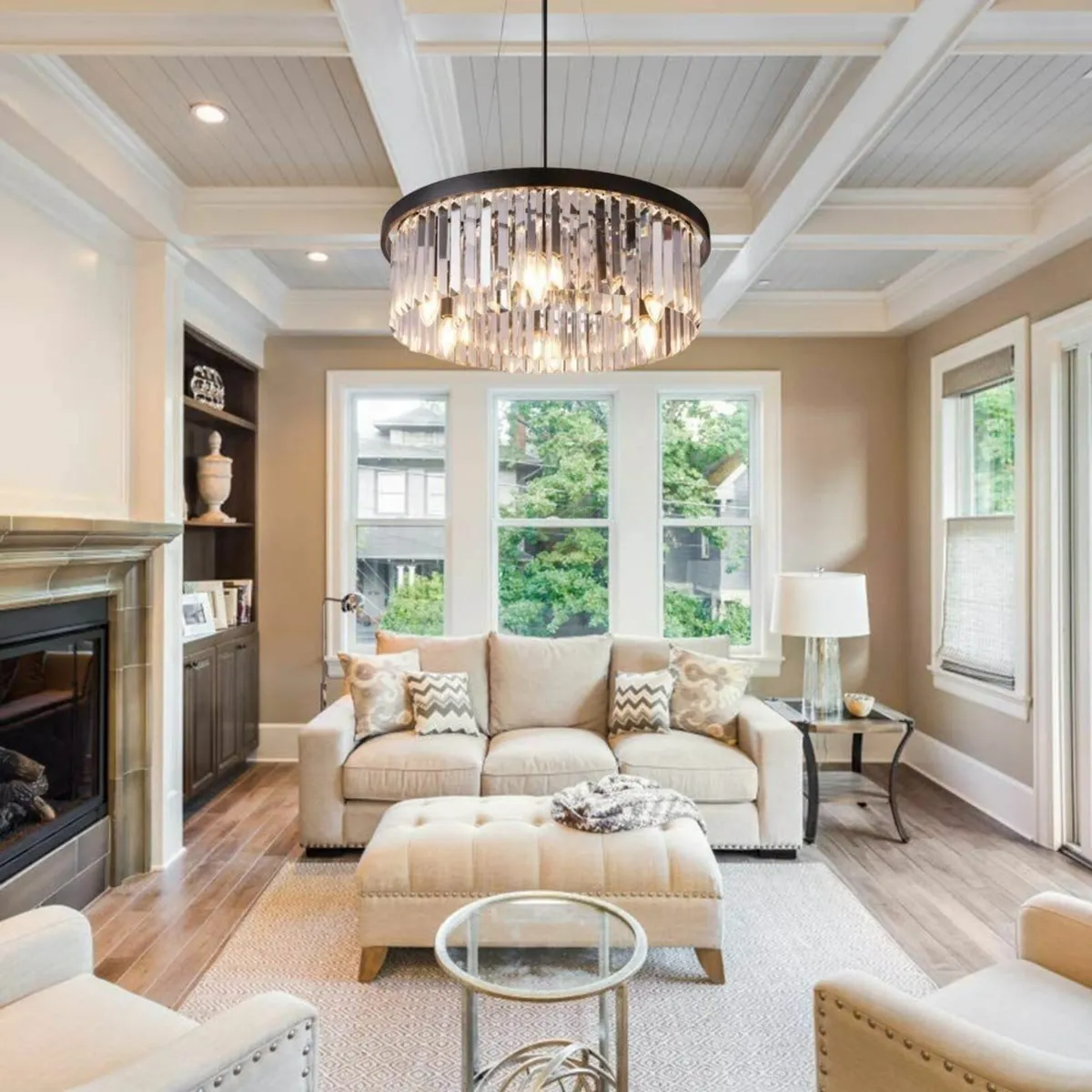 Crystal Chandelier for Foyer Dining Room 6 Lights - Image 3