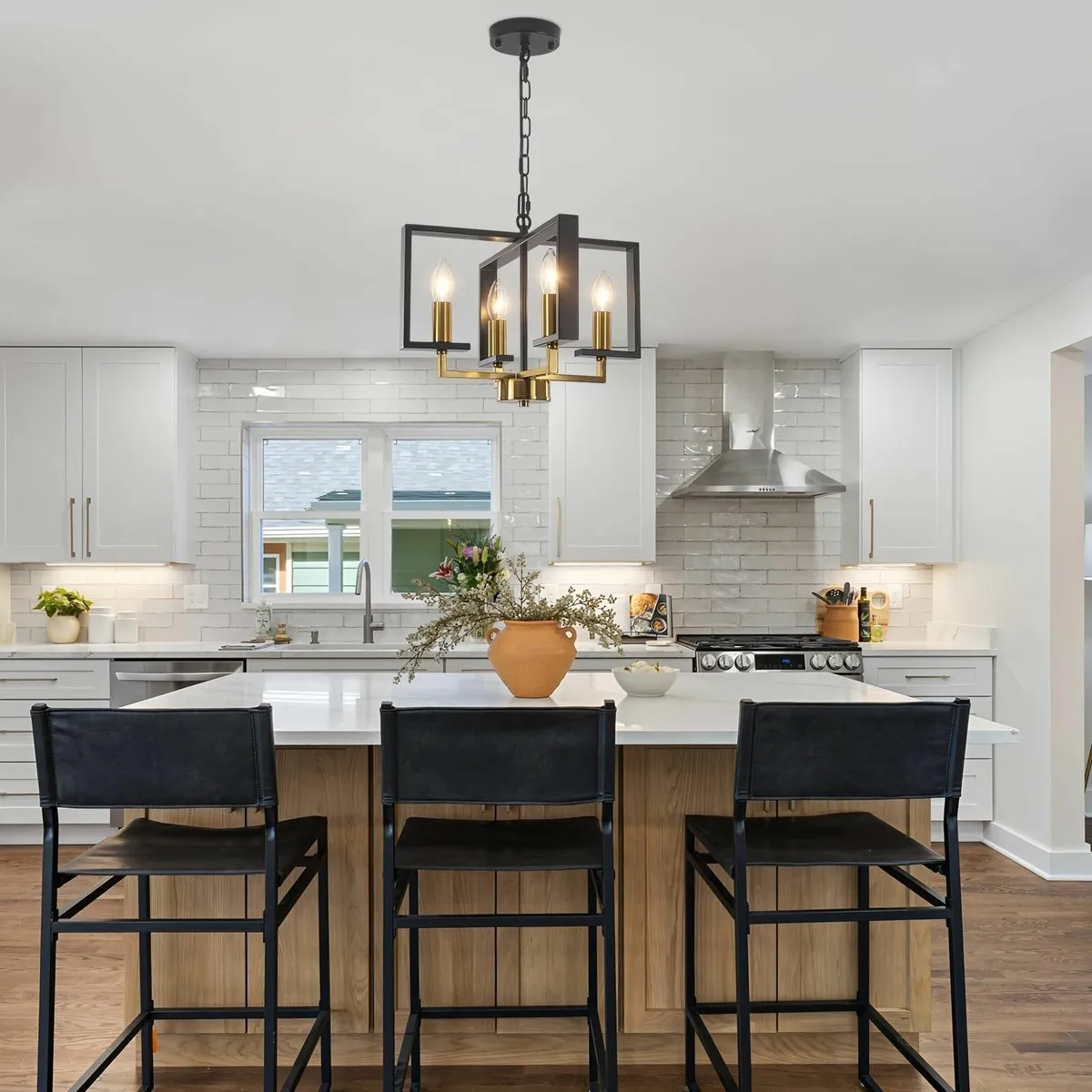 Modern Chandeliers Ceiling Light Industrial Gold - Image 3