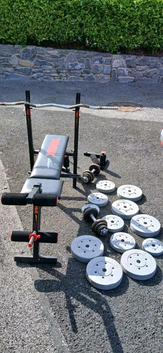 York bench and weights - Image 1