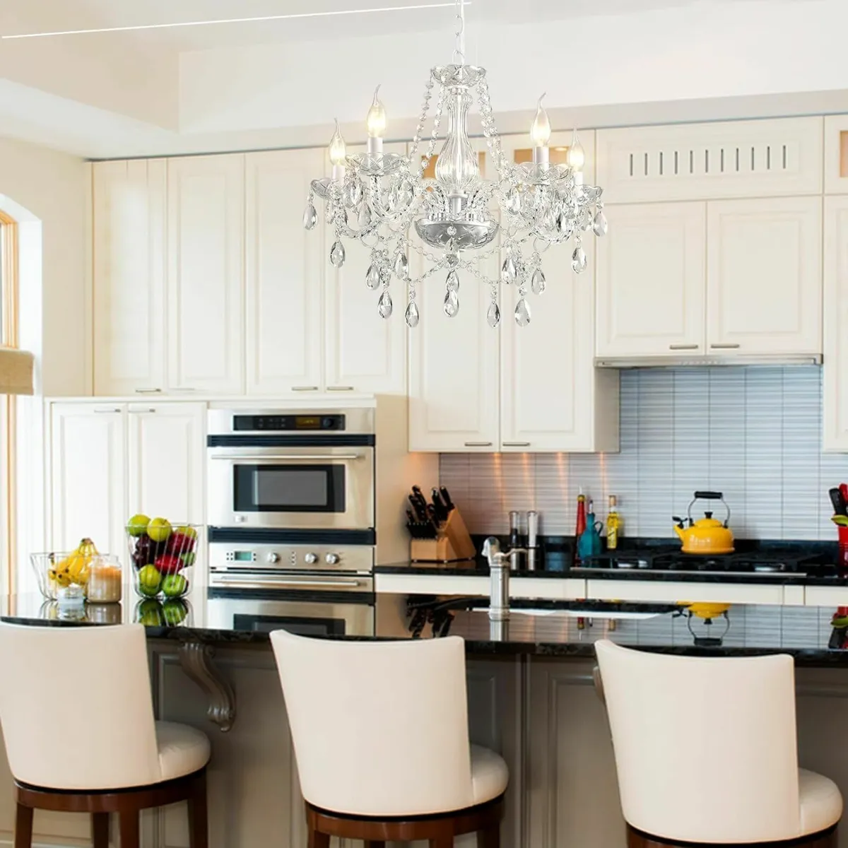 Crystal Chandelier Hanging Pendant Light Fixture - Image 3