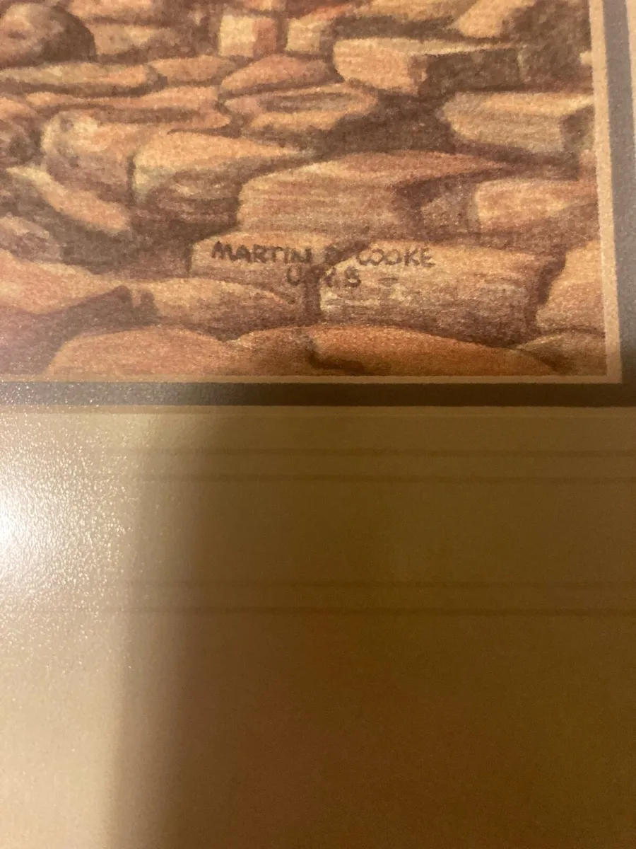 Giants causeway watercolour free postage - Image 2