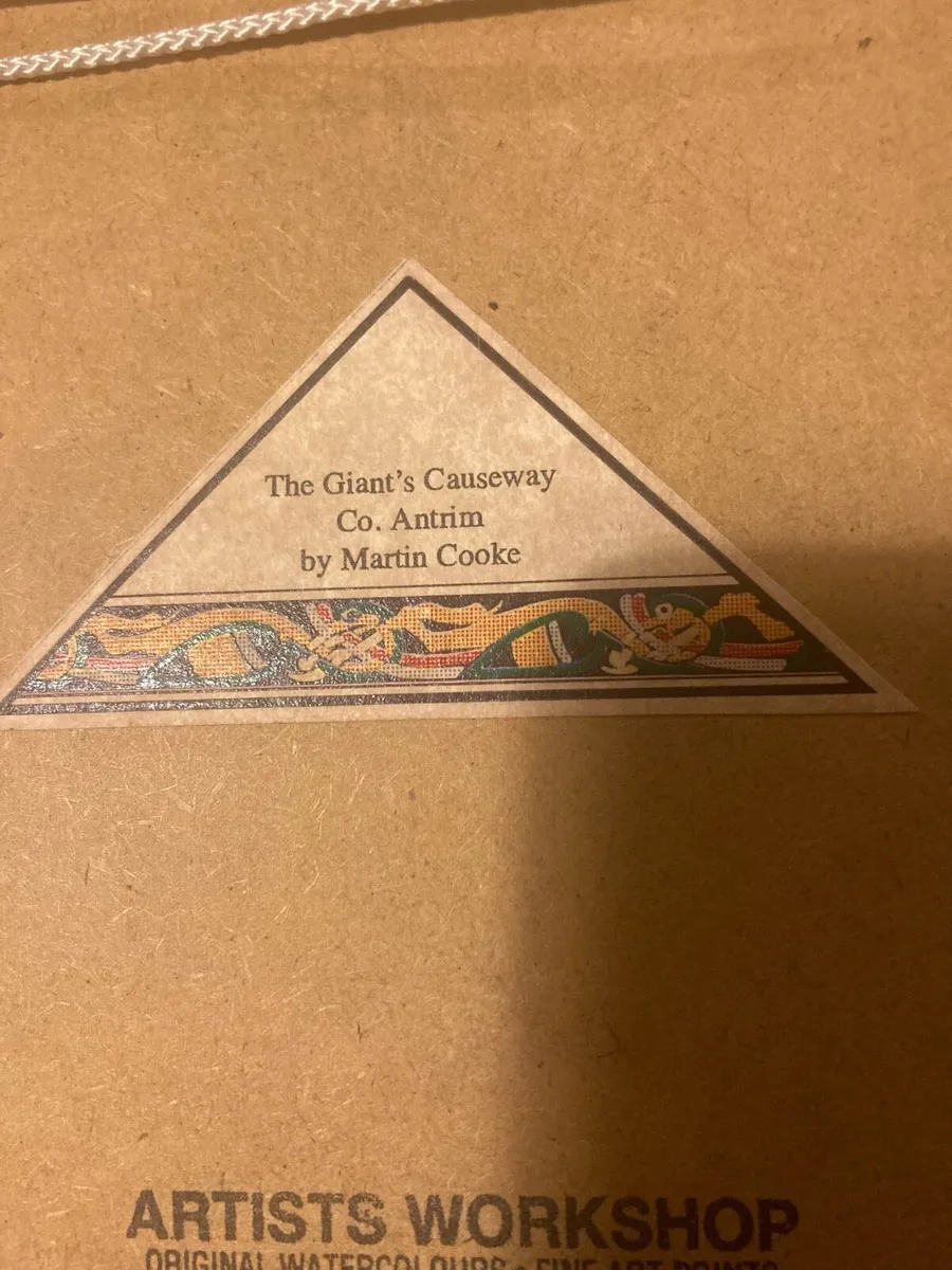 Giants causeway watercolour free postage - Image 3