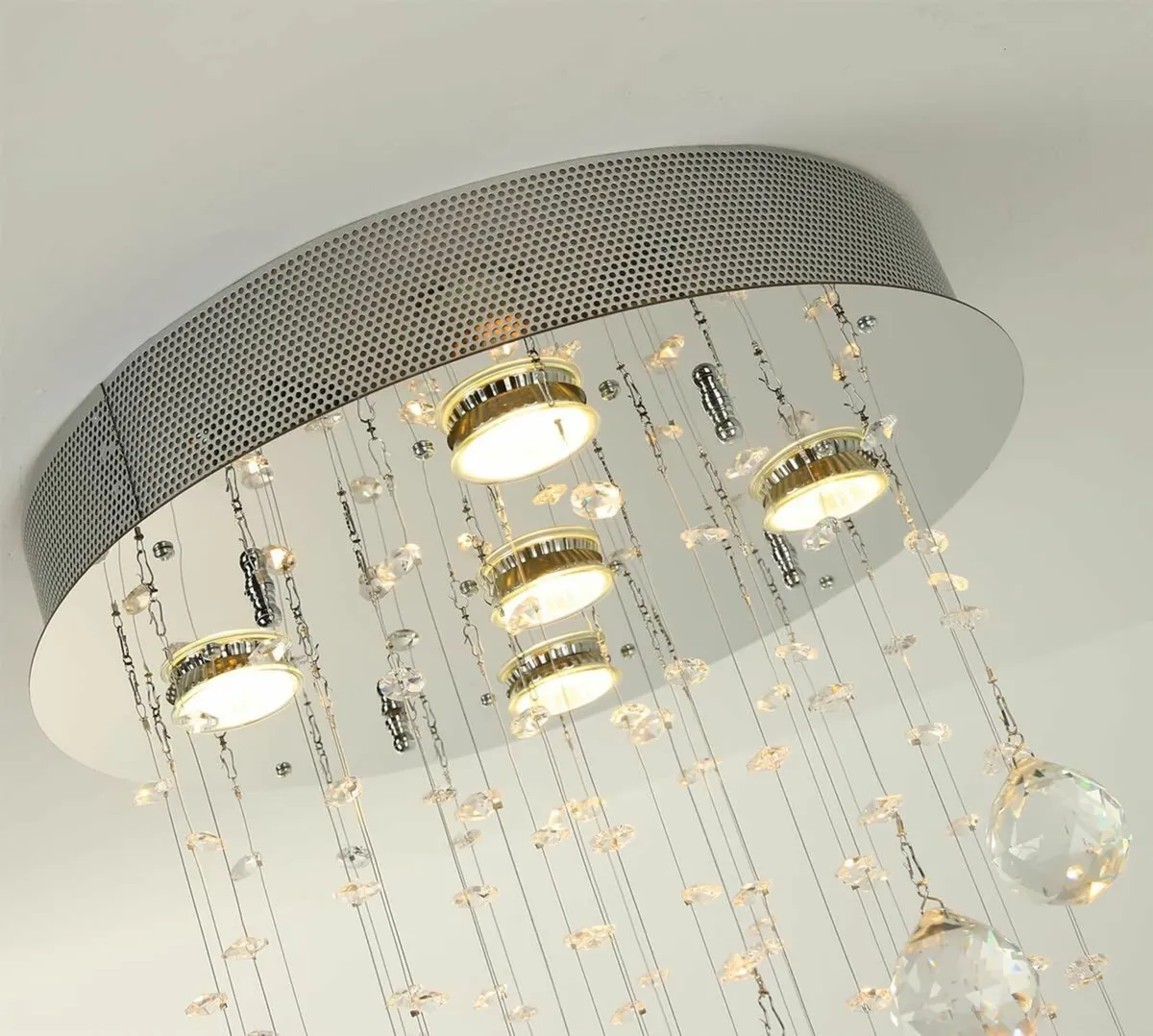 Villa Staircase Chandelier - Crystal Hanging Lamp - Image 4