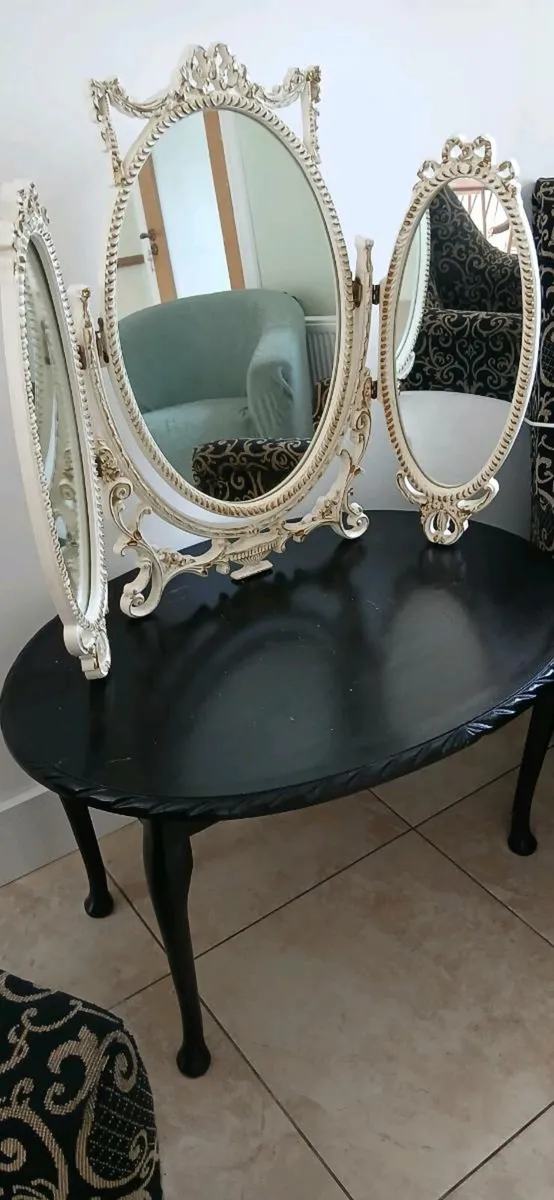 French style dressing table mirror - Image 4