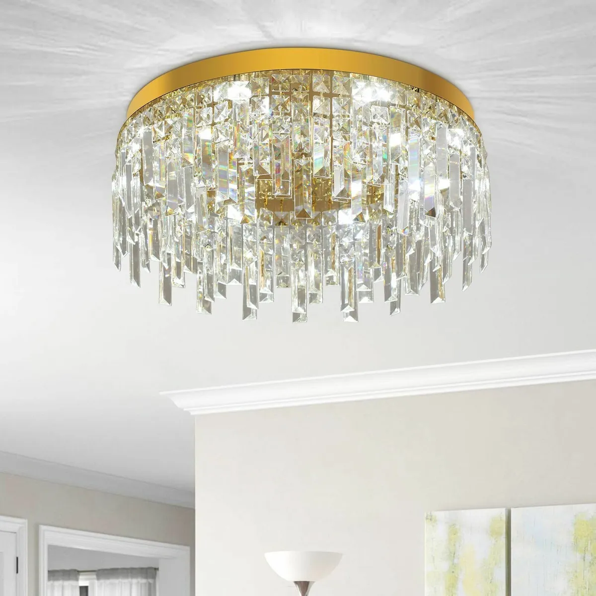 Gold Crystal Chandeliers for Dining Room 50CM - Image 4