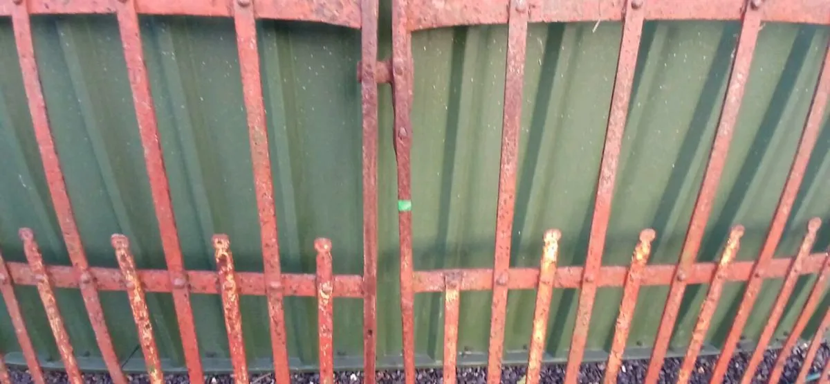 Old wrought iron gates - Image 4