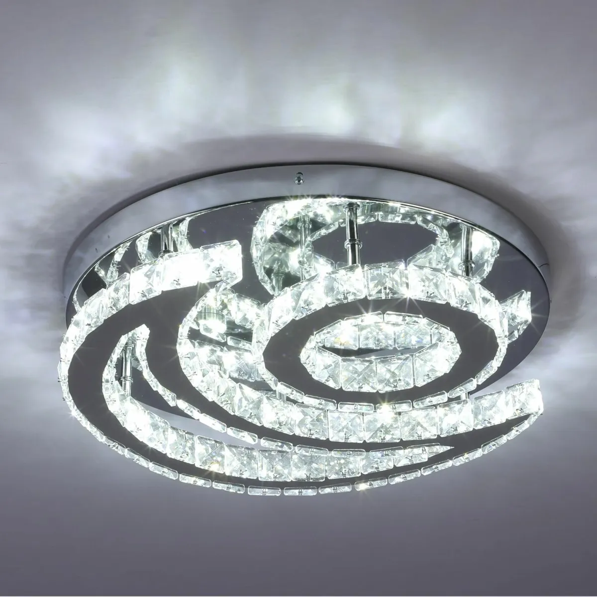 15.7 Modern Crystal Chandelier Ceiling Lights - Image 1