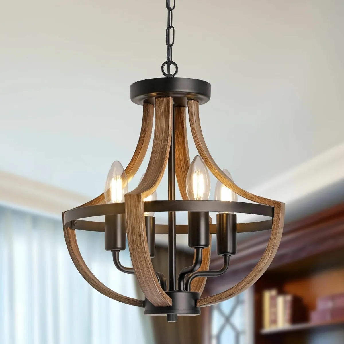 Farmhouse Vintage Chandelier Pendant Light for - Image 1