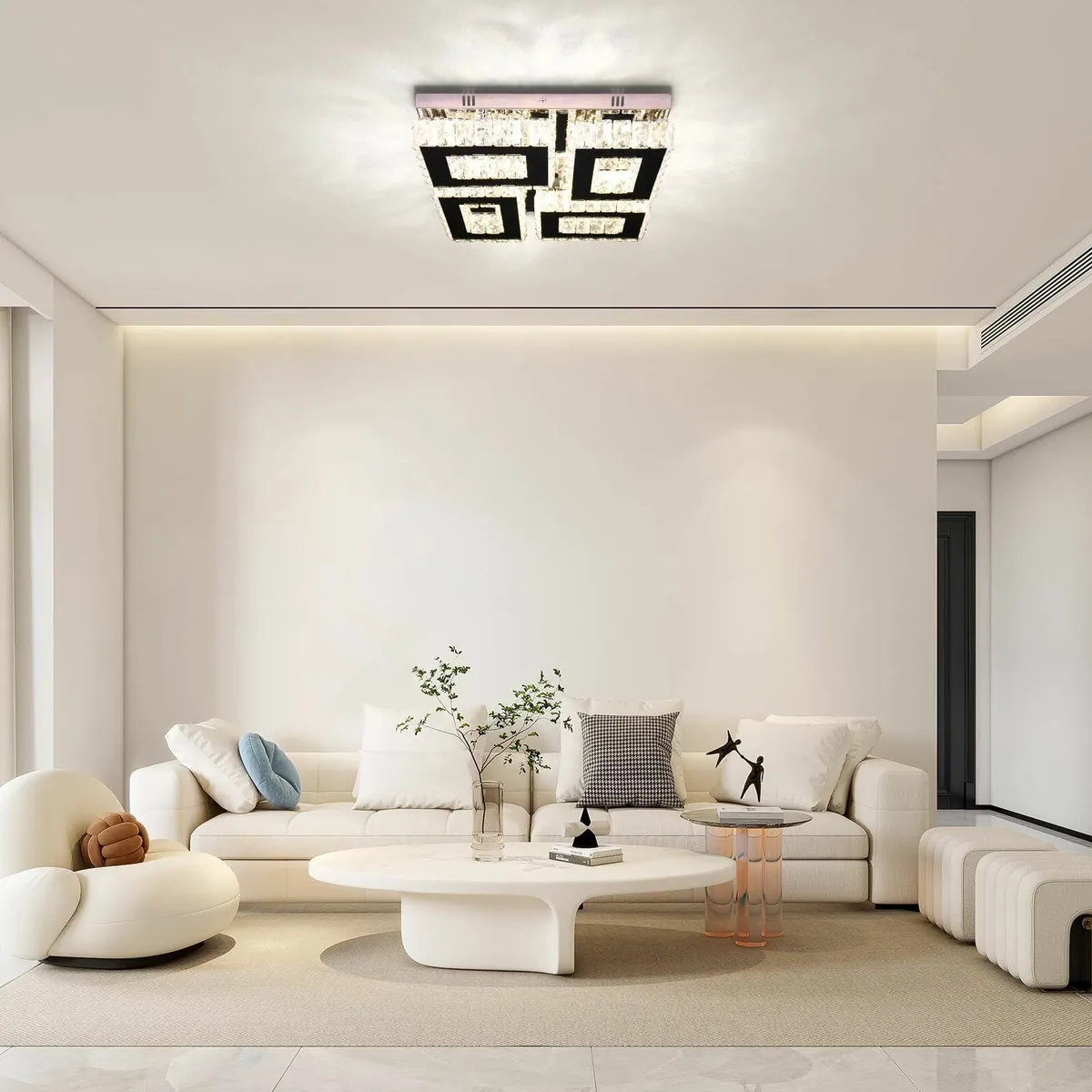 LED Crystal Ceiling Light Square Chandelier - Image 3