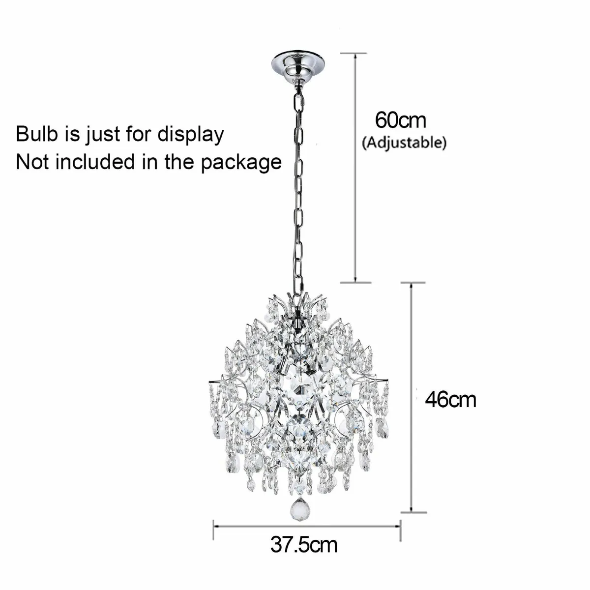 Modern Crystal Chandelier Lighting Fixture 3 - Image 2