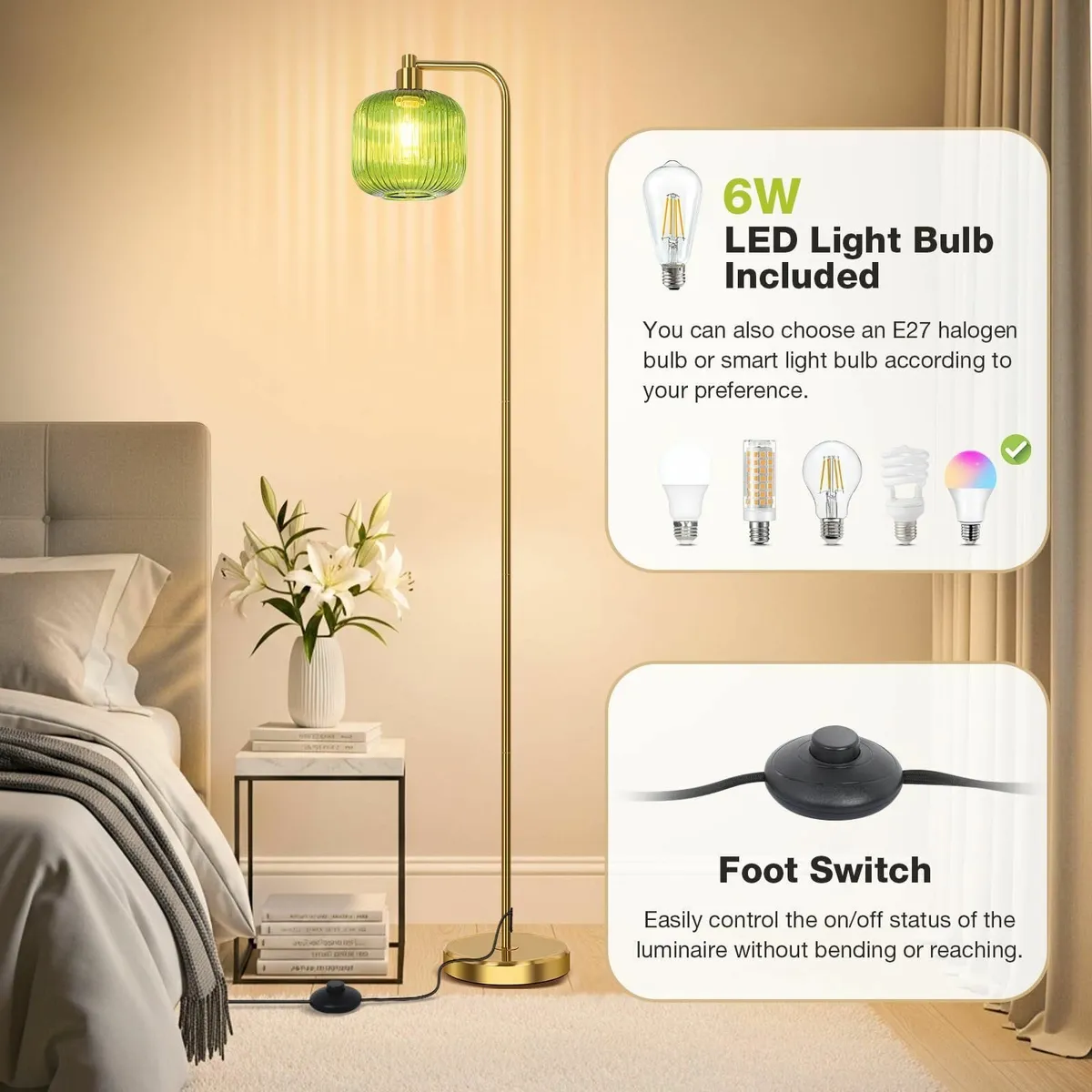 Floor Lamps for Living Room Modern Tall Pole - Image 4