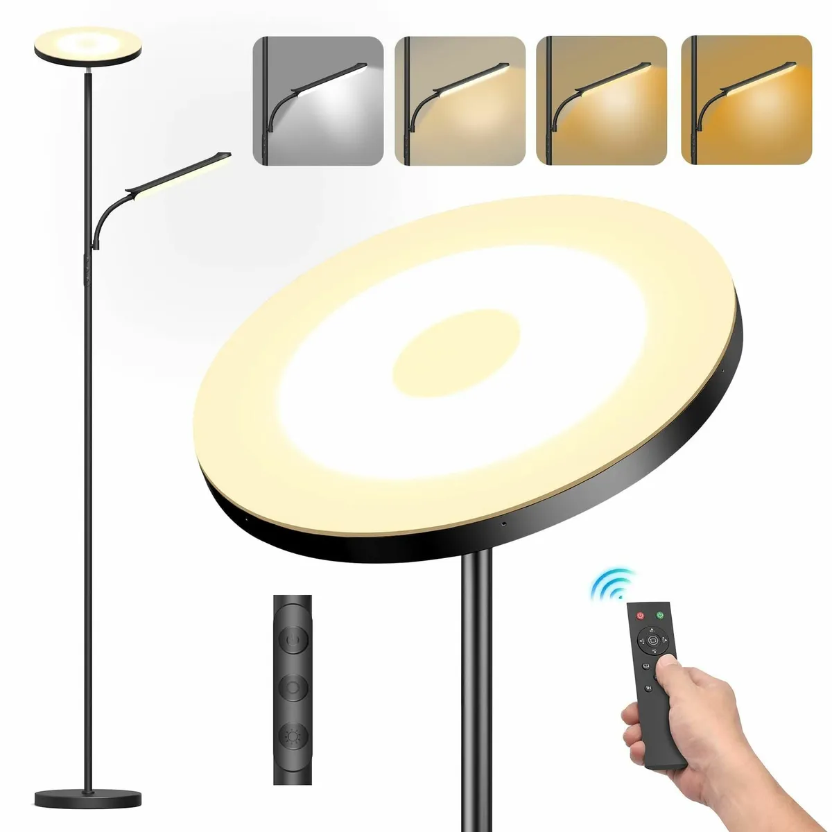 Uplighter Floor Lamp with Reading 2700K-6500K - Image 1