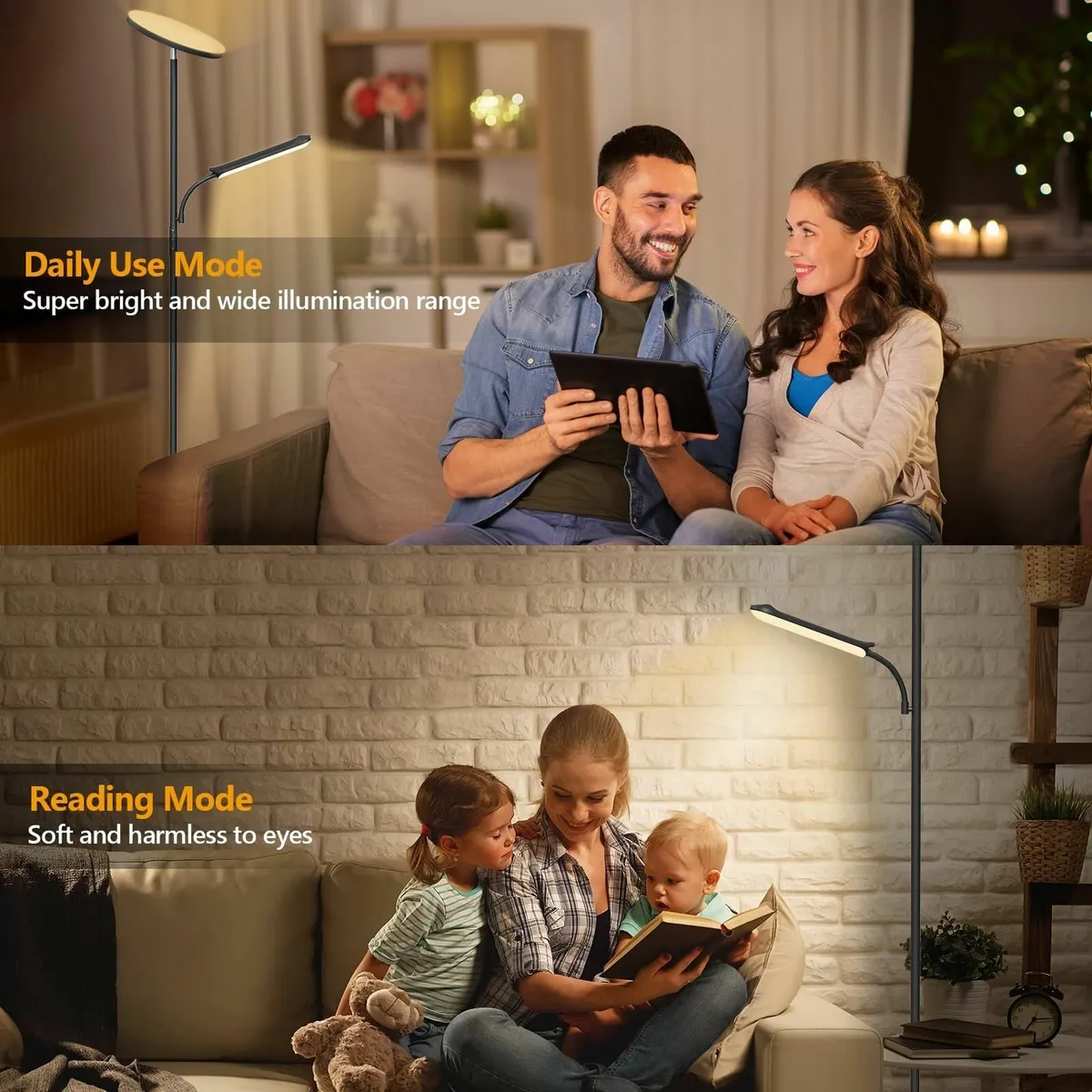 Uplighter Floor Lamp with Reading 2700K-6500K - Image 3