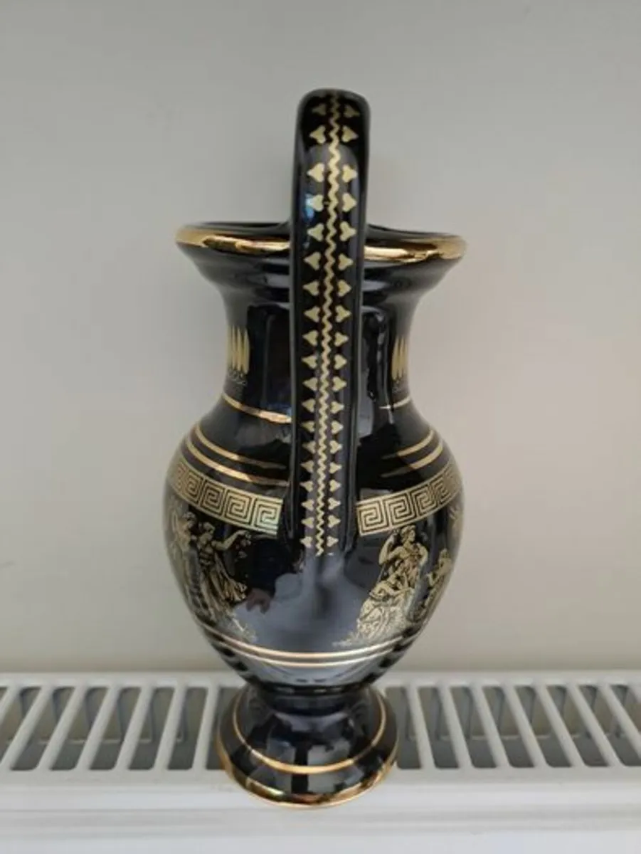Vase black and gold medium 24k - Image 3