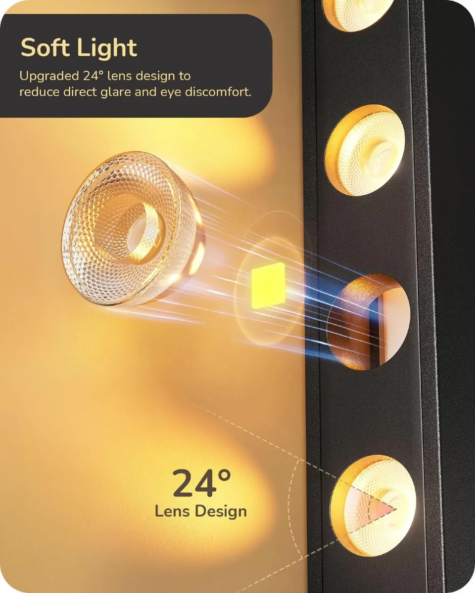 LED Floor Lamp Dimmable Standing 2700K-6500K with - Image 2