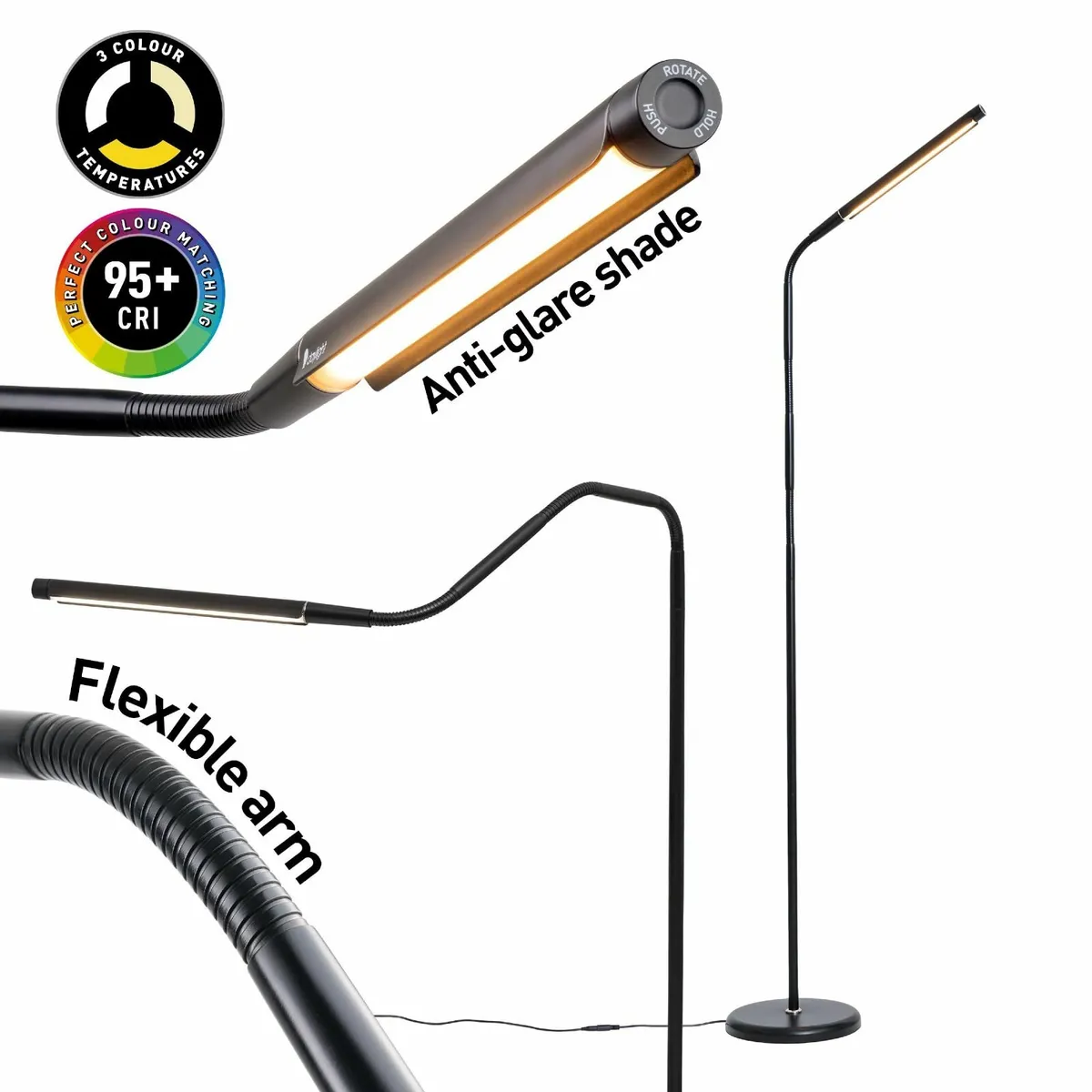 Electra™ Modern LED Floor Lamp with 3 Color - Image 3