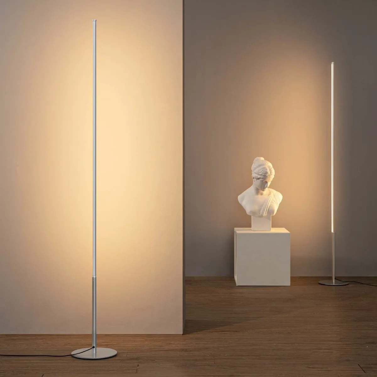 2 Pack Modern LED Floor Lamp 57.5 Minimalist - Image 1