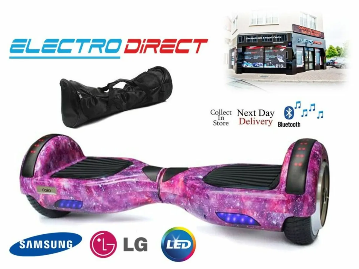 6.5 inch Hoverboard Diablo Bluetooth + Bag - Pink - Image 1