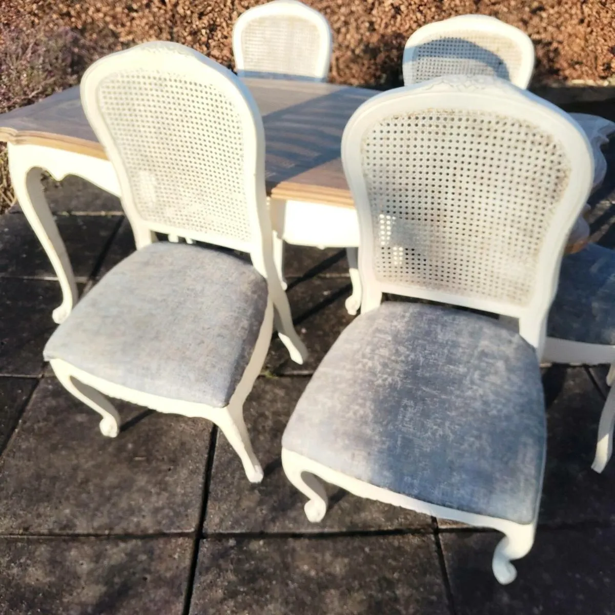 French table and 6 chairs - Image 2